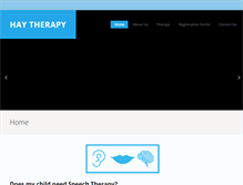 Tablet Screenshot of haytherapy.com